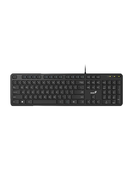 Клавиатура Genius SlimStar M200, Проводное, Чёрный