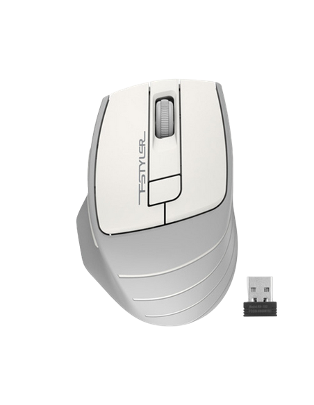 Mouse Wireless A4Tech FG30S, Alb/Gri