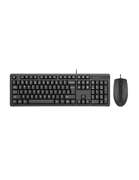 Set Tastatură + Mouse A4Tech KK-3330, Cu fir, Negru