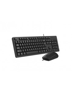 Клавиатура и мышь A4Tech KK-3330, Проводное, Чёрный 2