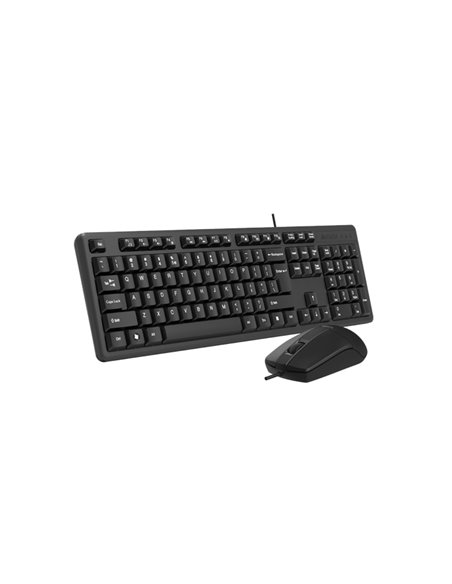 Клавиатура и мышь A4Tech KK-3330, Проводное, Чёрный