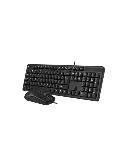 Клавиатура и мышь A4Tech KK-3330, Проводное, Чёрный