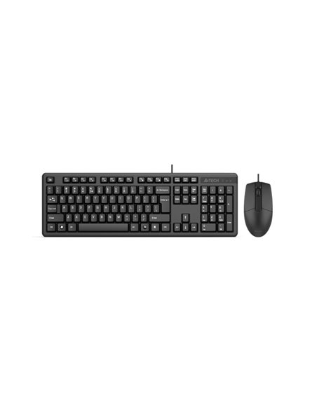 Клавиатура и мышь A4Tech KK-3330, Проводное, Чёрный