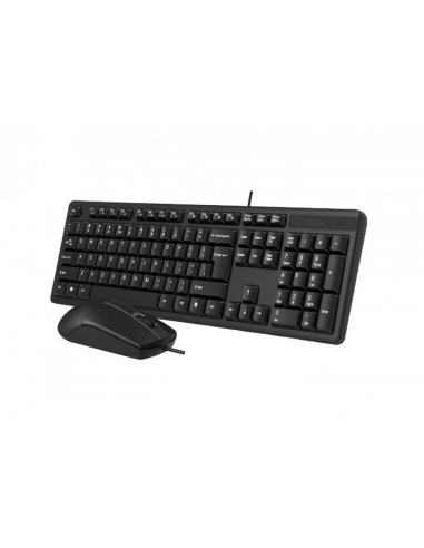Set Tastatură + Mouse A4Tech KK-3330, Cu fir, Negru
