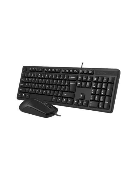 Клавиатура и мышь A4Tech KK-3330, Проводное, Чёрный