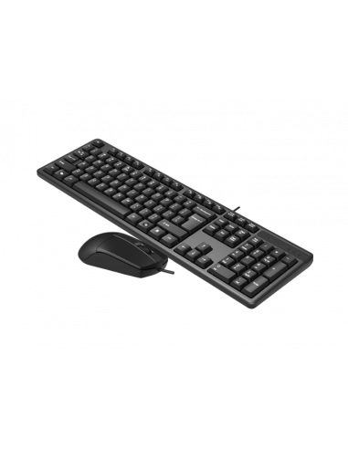 Set Tastatură + Mouse A4Tech KK-3330, Cu fir, Negru