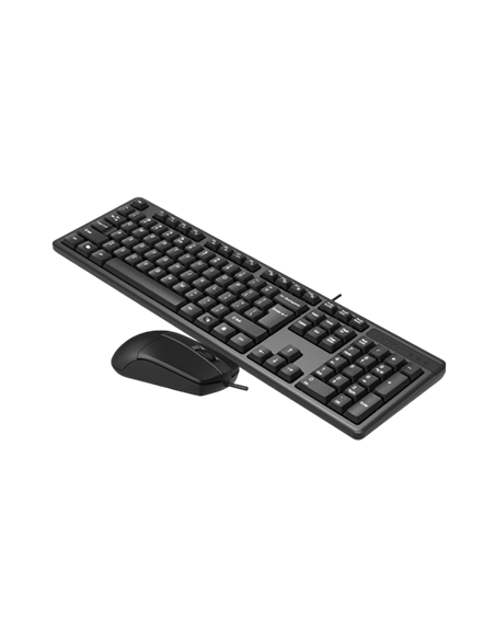 Set Tastatură + Mouse A4Tech KK-3330, Cu fir, Negru