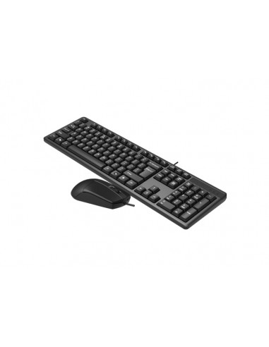 Клавиатура и мышь A4Tech KK-3330, Проводное, Чёрный