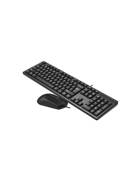 Клавиатура и мышь A4Tech KK-3330, Проводное, Чёрный