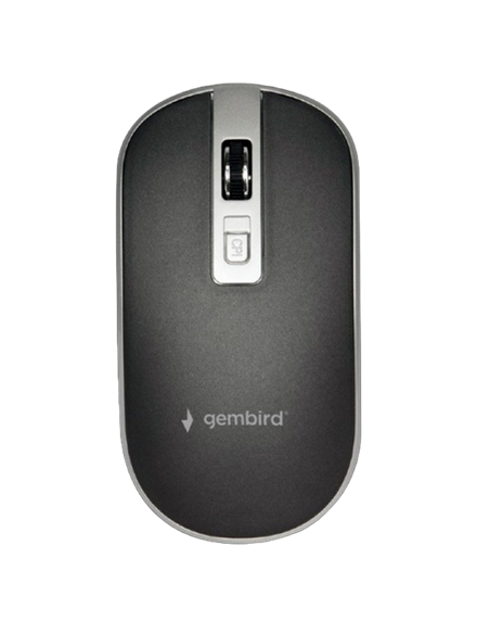 Mouse Wireless Gembird MUSW-4B-06-BS, Negru/Argintiu