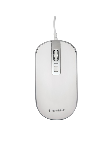 Mouse Wireless Gembird MUSW-4B-06-WS, Alb/Argintiu