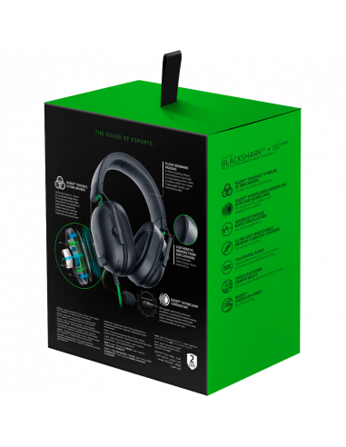 Наушники Razer BlackShark V2 X, Проводной аналоговый, Чёрный