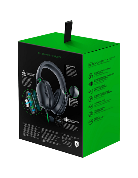 Căști Razer BlackShark V2 X, Cu fir, Negru
