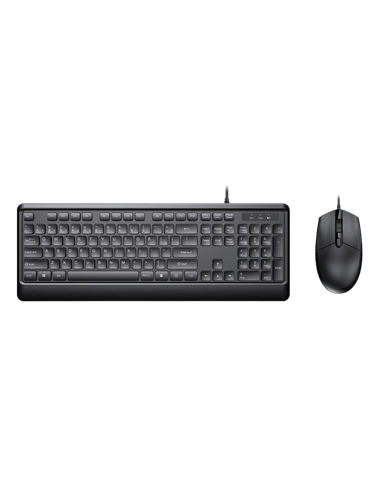 Set Tastatură + Mouse Sohoo KM102, Cu fir, Negru