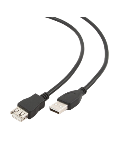 Cablu prelungitor Gembird CCF-USB2-AMAF-10, USB Type-A (F)/USB Type-A (M), 3m, Negru