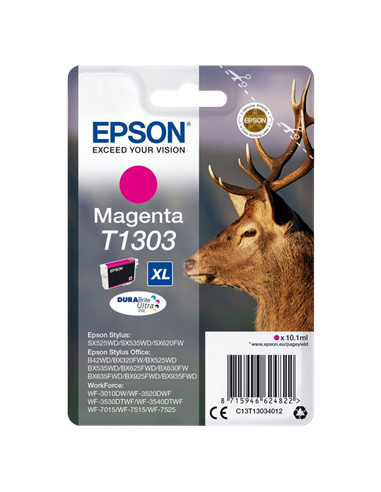 Cartuș de cerneală Epson C13T13034012, 10ml, Magenta