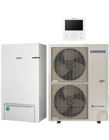 Pompă de căldura Aer-Apă Samsung EHS Split, R-410A, 12kW.h, AE160ANYDGH+AE120AXEDGH