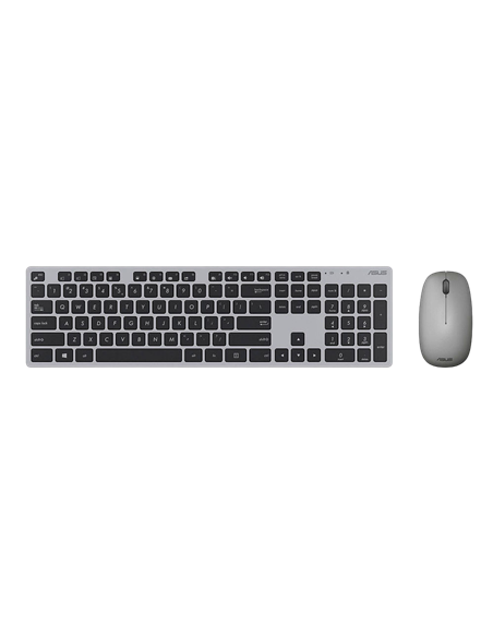 Set Tastatură + Mouse ASUS W5000, Fără fir, Gri