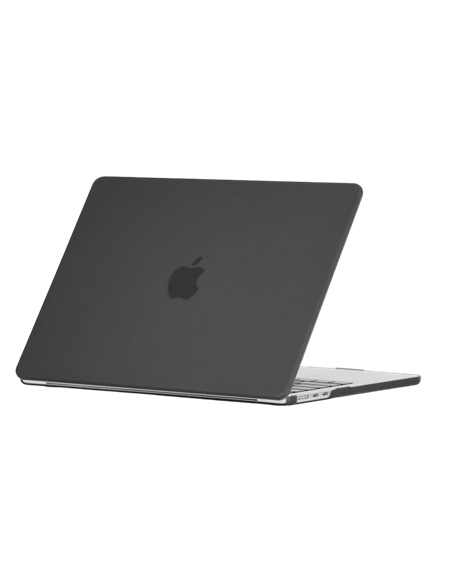 Чехол для ноутбука Tech Protect Smartshell Macbook Air 13 (2022), 13.6", Поликарбонат, Матовый чёрный