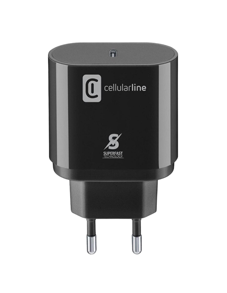 Încărcător Cellularline USB-C Charger 25W, Negru