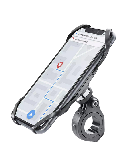 Suport de telefon pentru bicicleta Cellularline Bike Holder Pro, Negru Suport de telefon pentru bicicleta Cellularline Bike Holder Pro, Negru