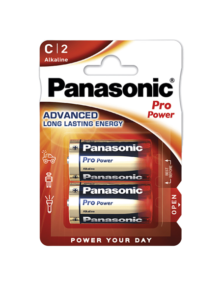 Батарейки Panasonic LR14XEG, C, 2шт.