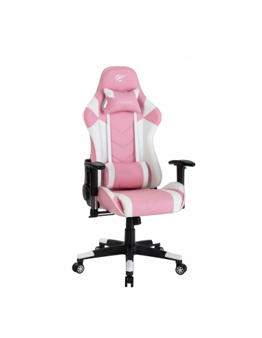 Scaun Gaming Havit GC932, PVC Piele, Roz