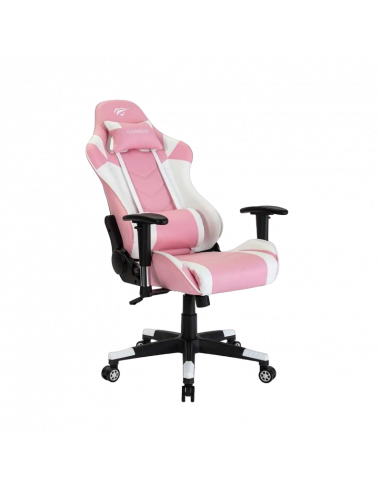 Scaun Gaming Havit GC932, PVC Piele, Roz
