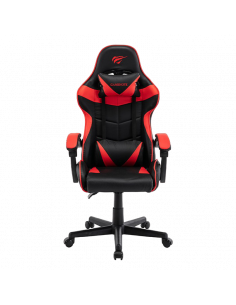 Scaun Gaming Havit GC933, PVC Piele, Negru Roșu