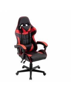 Scaun Gaming Havit GC933, PVC Piele, Negru Roșu 2