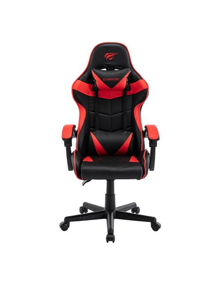 Scaun Gaming Havit GC933, PVC Piele, Negru Roșu