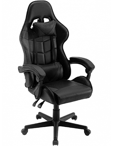 Игровое кресло Havit GC933, ПВХ Кожа, Чёрный