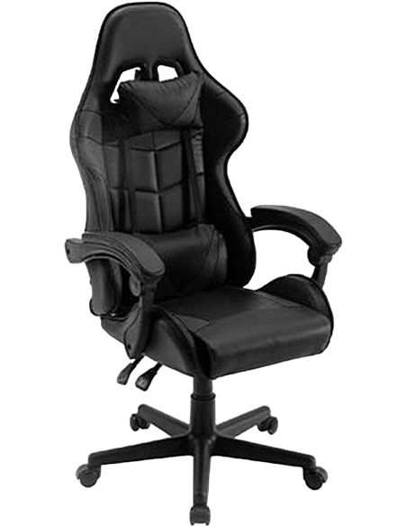 Игровое кресло Havit GC933, ПВХ Кожа, Чёрный