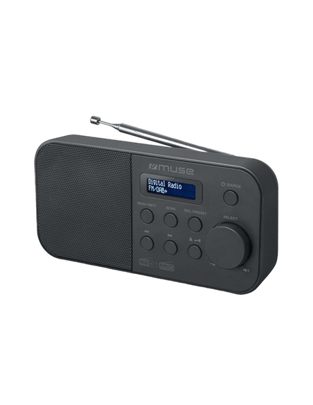 Radio portabil MUSE M-109 DB, Negru