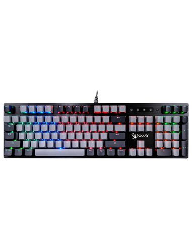 Tastatură Bloody B828N, Cu fir, Gri | Negru