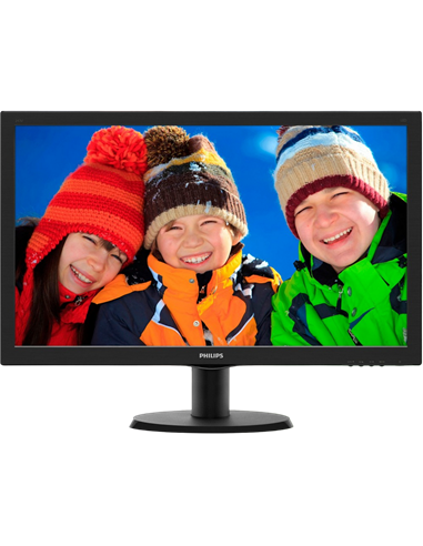 23,6" Монитор Philips 243V5QHABA, MVA 1920x1080 FHD, Чёрный