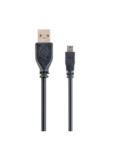 Cable de date Cablexpert CCP-USB2-AM5P-1, USB Type-A (F)/Mini-USB, 0,3m, Negru