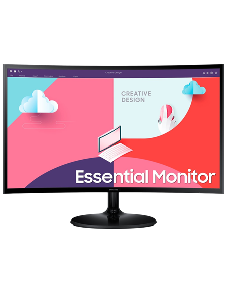 23,5" Monitor Samsung S24C360E, VA 1920x1080 FHD, Negru