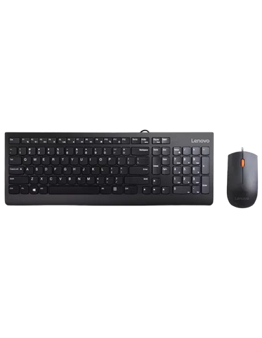 Set Tastatură + Mouse Lenovo 4X30L79912, Cu fir, Negru