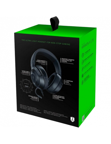 Căști gaming Razer Kraken X Lite, Cu fir, Negru