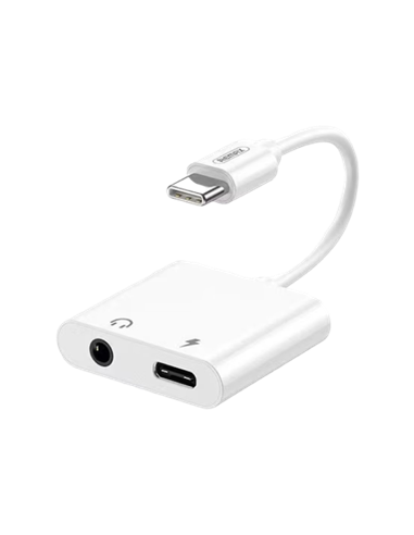 Аудио адаптер Remax RL-LA11, USB Type-C/3.5 мм, 0,12м, Белый