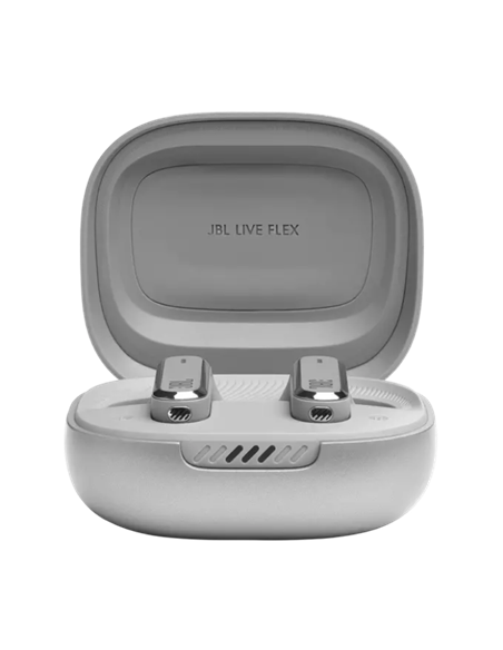 Căști JBL LIVE Flex, Argintiu