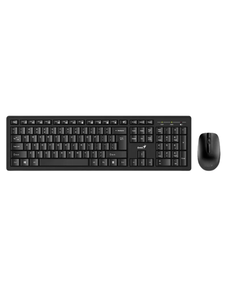 Set Tastatură + Mouse Genius KM-8200, Fără fir, Negru