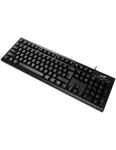 Клавиатура Genius KB-100XP, Проводное, Чёрный