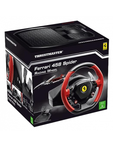 Игровой руль Thrustmaster Ferrari 458 Spider, Черный/Красный