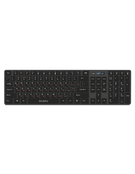 Tastatură SVEN E5300W, Fără fir, Negru