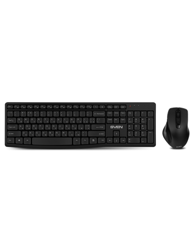 Set Tastatură + Mouse SVEN C3500W, Fără fir, Negru