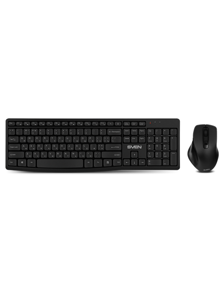 Set Tastatură + Mouse SVEN C3500W, Fără fir, Negru