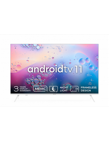 43" LED SMART TV KIVI 43U760QW, 3840x2160 4K UHD, Android TV, Alb