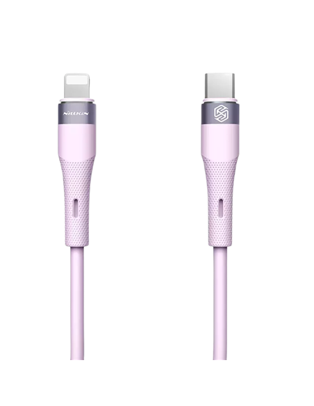 Cablu de încărcare Nillkin Type-C to Lightning Cable, Flowspeed, USB Type-C/Lightning, 1,2m, Violet